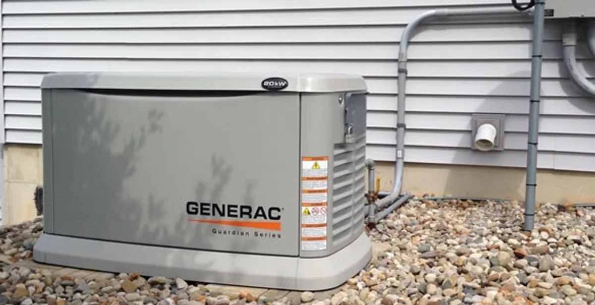generator installation service featuring outdoor standby generator setup by licensed electricians in Lakeland, FL