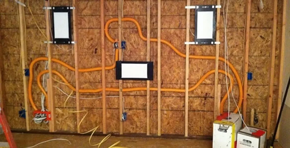 new construction wiring project displaying complete electrical system layout installed by professionals in Lakeland, FL
