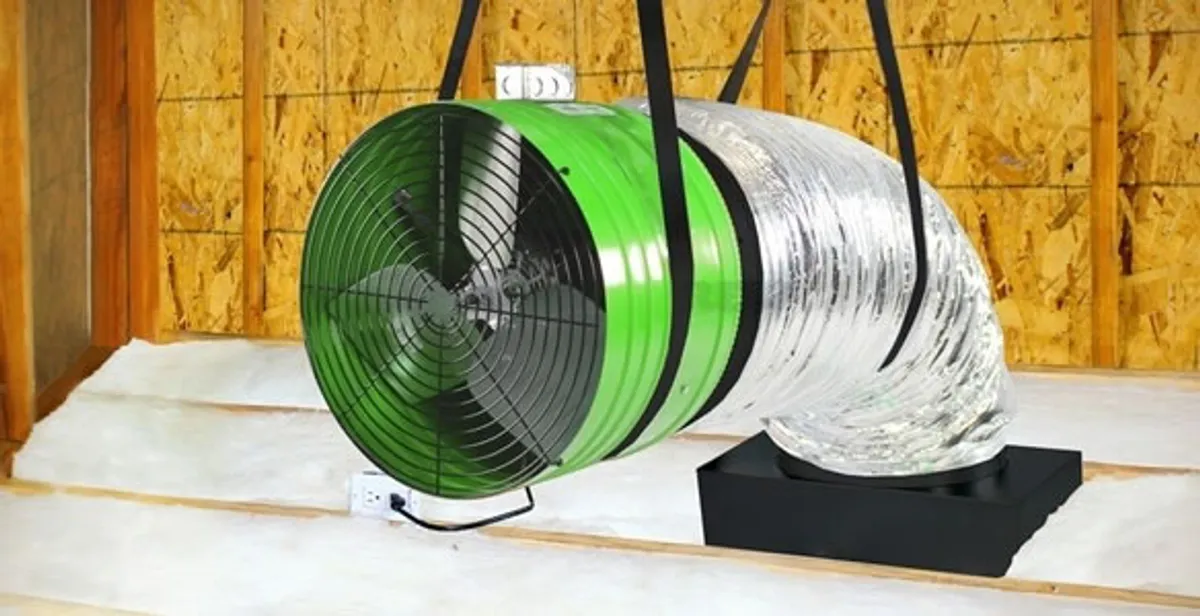whole house fan installation services with professionally mounted ventilation fan system in Lakeland, FL